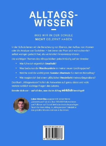 Buchcover und Innenansicht für das Buch: Alltagswissen