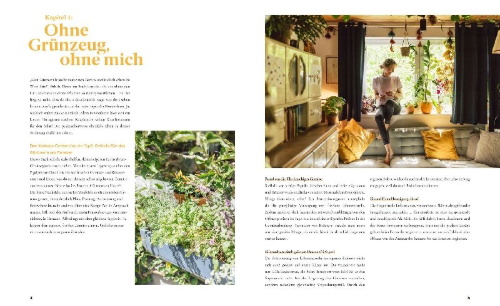 Buchcover und Innenansicht für das Buch: Fensterbrettgarten