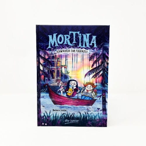 Buchcover und Innenansicht für das Buch: Mortina e la vacanza al Lago Mistero