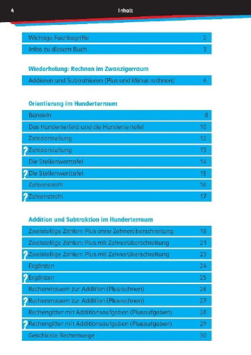 Buchcover und Innenansicht für das Buch: Die drei ??? Kids: Mein Übungsheft Mathe 2. Klasse - Rechnen bis 100