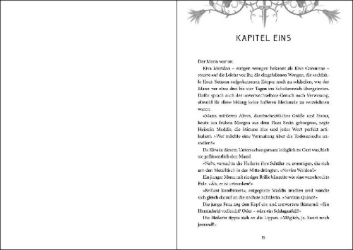 Buchcover und Innenansicht für das Buch: The Gilded Cage