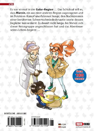 Buchcover und Innenansicht für das Buch: Pokémon - Schwert und Schild 01