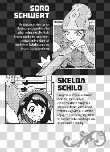 Buchcover und Innenansicht für das Buch: Pokémon - Schwert und Schild 01
