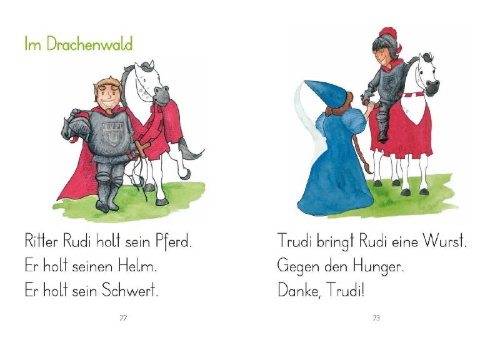 Buchcover und Innenansicht für das Buch: LESEZUG/1. Klasse: Ritter Rudi