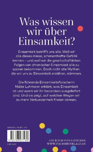 Buchcover und Innenansicht für das Buch: Einsamkeit