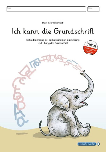 Buchcover und Innenansicht für das Buch: Ich kann die Grundschrift Teil A und Teil B