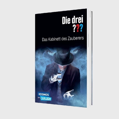 Buchcover und Innenansicht für das Buch: Die drei ???: Das Kabinett des Zauberers