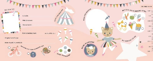 Buchcover und Innenansicht für das Buch: Tierisch gute Freunde - Mein Kindergartenalbum