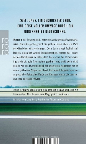 Buchcover und Innenansicht für das Buch: Tschick