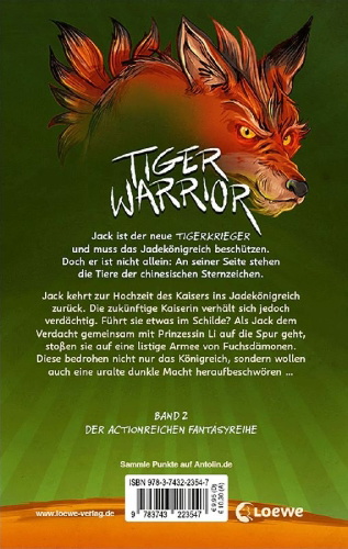 Buchcover und Innenansicht für das Buch: Tiger Warrior - Attack Of The Dragon King