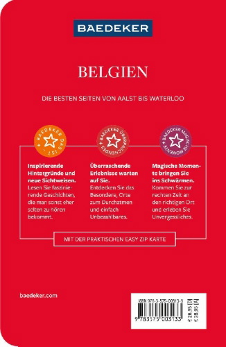 Buchcover und Innenansicht für das Buch: Baedeker Reiseführer Belgien