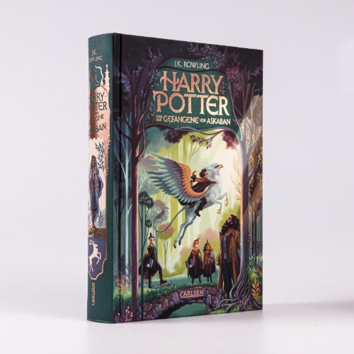 Buchcover und Innenansicht für das Buch: Harry Potter and the Prisoner of Azkaban