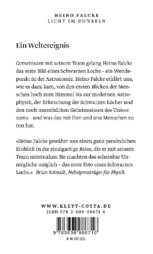 Buchcover und Innenansicht für das Buch: Licht im Dunkeln