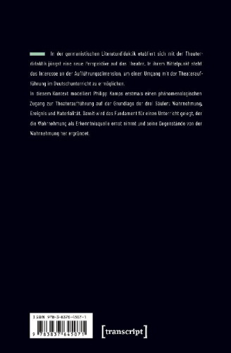 Buchcover und Innenansicht für das Buch: Wahrnehmung - Ereignis - Materialität
