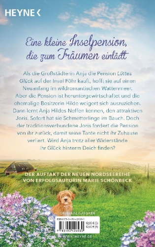 Buchcover und Innenansicht für das Buch: Lüttes Glück - Ein Traum am Nordseestrand