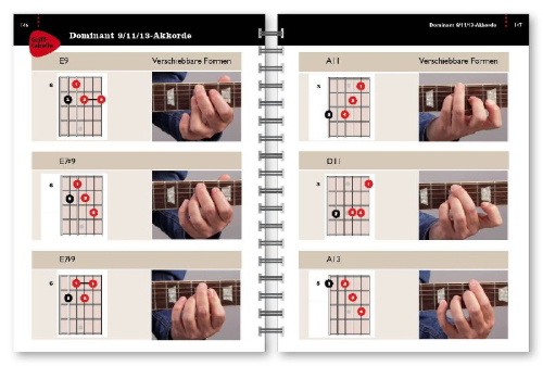 Buchcover und Innenansicht für das Buch: Besser Gitarre spielen - 10 Minuten täglich