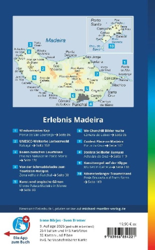 Buchcover und Innenansicht für das Buch: MICHAEL MÜLLER Reiseführer Madeira