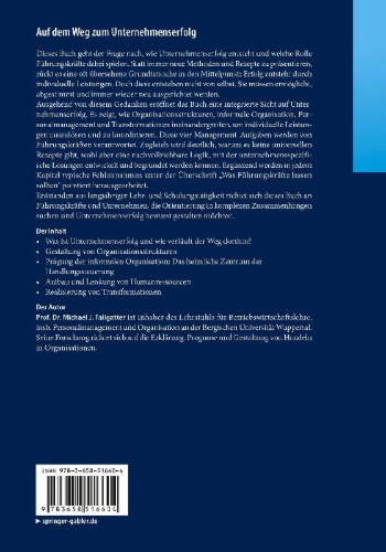 Buchcover und Innenansicht für das Buch: Auf dem Weg zum Unternehmenserfolg
