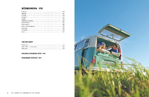 Buchcover und Innenansicht für das Buch: Yes we camp! Europa