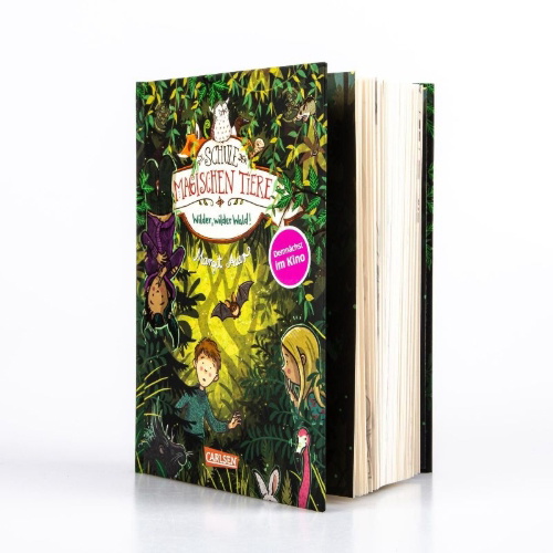 Buchcover und Innenansicht für das Buch: Die Schule der magischen Tiere 11: Wilder, wilder Wald!