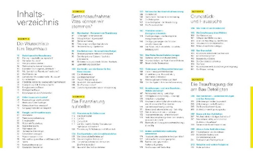 Buchcover und Innenansicht für das Buch: Unser Bauherren-Handbuch