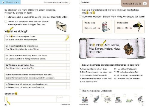 Buchcover und Innenansicht für das Buch: Mein Lupenschreibheft 3 - Ich kann richtig schreiben -