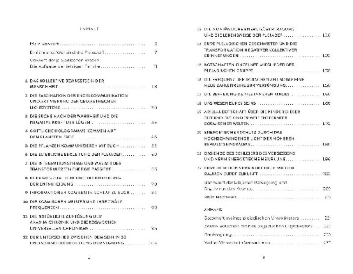Buchcover und Innenansicht für das Buch: Plejadische Intelligenz
