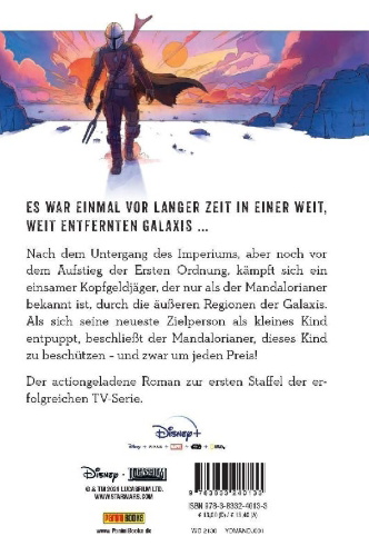 Buchcover und Innenansicht für das Buch: Star Wars: The Mandalorian Junior Novel