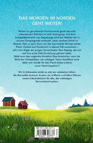 Buchcover und Innenansicht für das Buch: Ett fynd att dö för