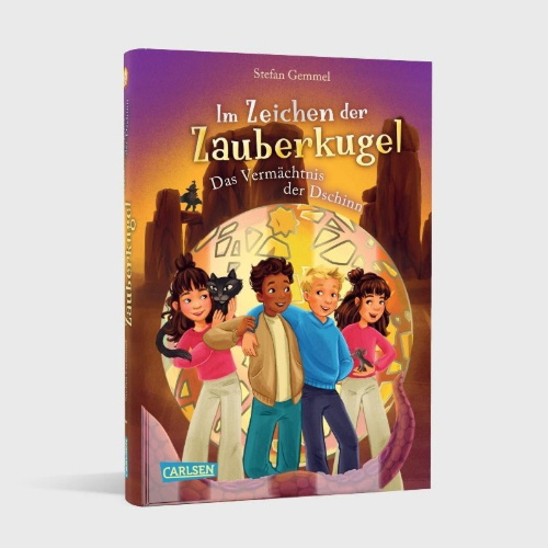 Buchcover und Innenansicht für das Buch: Im Zeichen der Zauberkugel 12: Das Vermächtnis der Dschinn