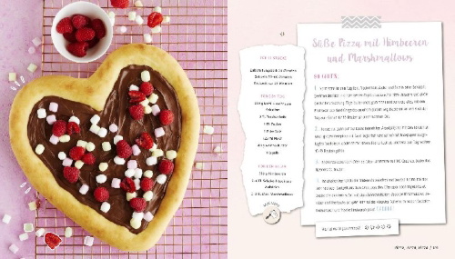 Buchcover und Innenansicht für das Buch: Spring in eine Pfütze! Creamy, crunchy, lecker
