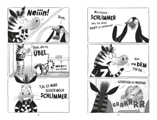 Buchcover und Innenansicht für das Buch: The Terrible Trio: The Day the Mac´n´Cheese Ran Out