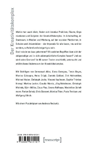 Buchcover und Innenansicht für das Buch: Der Kreativitätskomplex