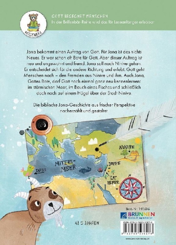 Buchcover und Innenansicht für das Buch: Jona und seine Geschichte mit Gott