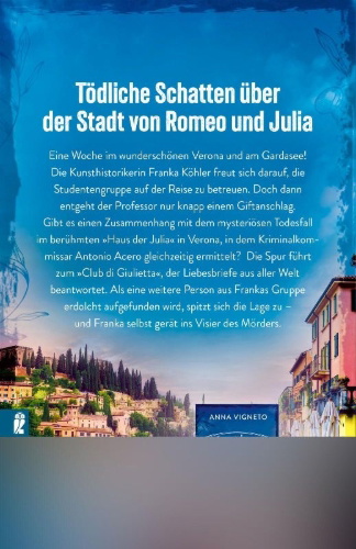 Buchcover und Innenansicht für das Buch: La Commissarina und die Toten von Verona