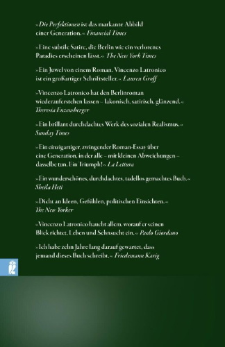 Buchcover und Innenansicht für das Buch: Le Perfezioni