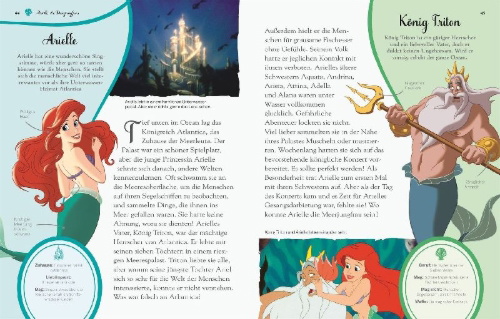 Buchcover und Innenansicht für das Buch: Disney Prinzessin: Zauberhafte Märchenwelt