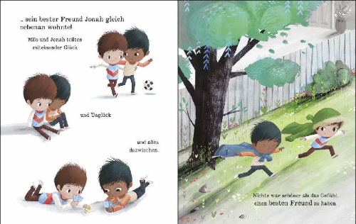Buchcover und Innenansicht für das Buch: Milo und das Eifersuchtsmonster (Die Reihe der starken Gefühle)
