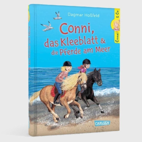 Buchcover und Innenansicht für das Buch: Conni & Co 11: Conni, das Kleeblatt und die Pferde am Meer