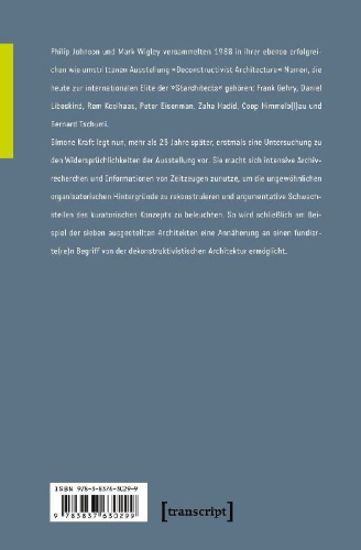 Buchcover und Innenansicht für das Buch: Dekonstruktivismus in der Architektur?