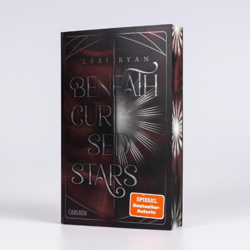 Buchcover und Innenansicht für das Buch: Beneath These Cursed Stars