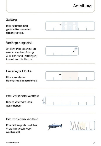 Buchcover und Innenansicht für das Buch: Mein Lupenschreibheft 1 - Ich kann richtig schreiben - Ausgabe mit Artikelkennzeichnung (DaZ)