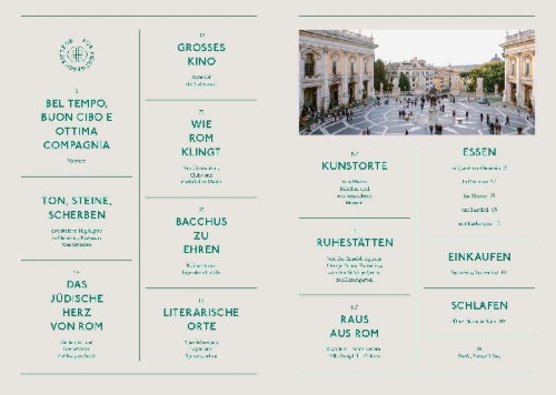 Buchcover und Innenansicht für das Buch: Rom für Fortgeschrittene