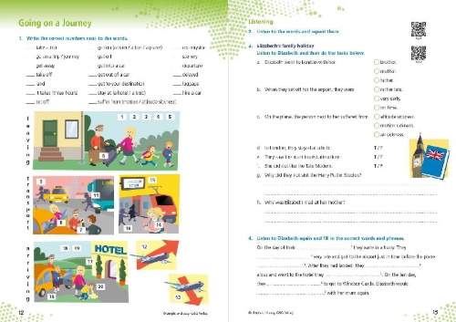 Buchcover und Innenansicht für das Buch: simple und easy Englisch 3 - Vokabeltrainer