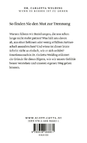 Buchcover und Innenansicht für das Buch: Wenn es besser ist zu gehen
