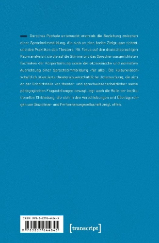 Buchcover und Innenansicht für das Buch: Stimme und Sprechen am Theater formen