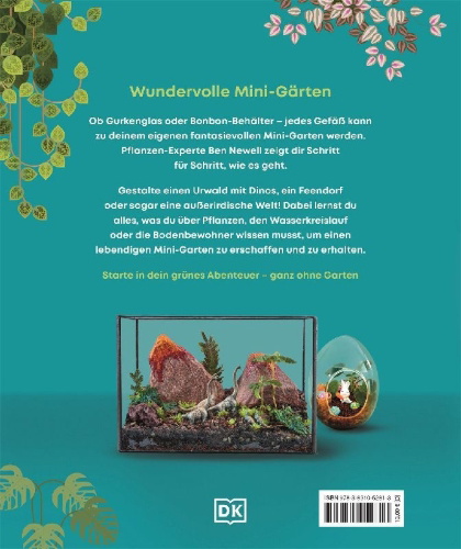 Buchcover und Innenansicht für das Buch: Mein Mini-Garten im Glas