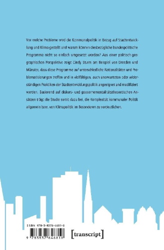 Buchcover und Innenansicht für das Buch: Klimapolitik in der Stadtentwicklung