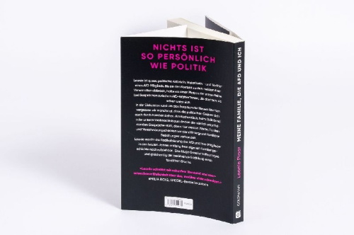 Buchcover und Innenansicht für das Buch: Meine Familie, die AfD und ich