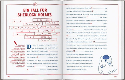 Buchcover und Innenansicht für das Buch: DUMONTs Fantastische Rätselreise Japan